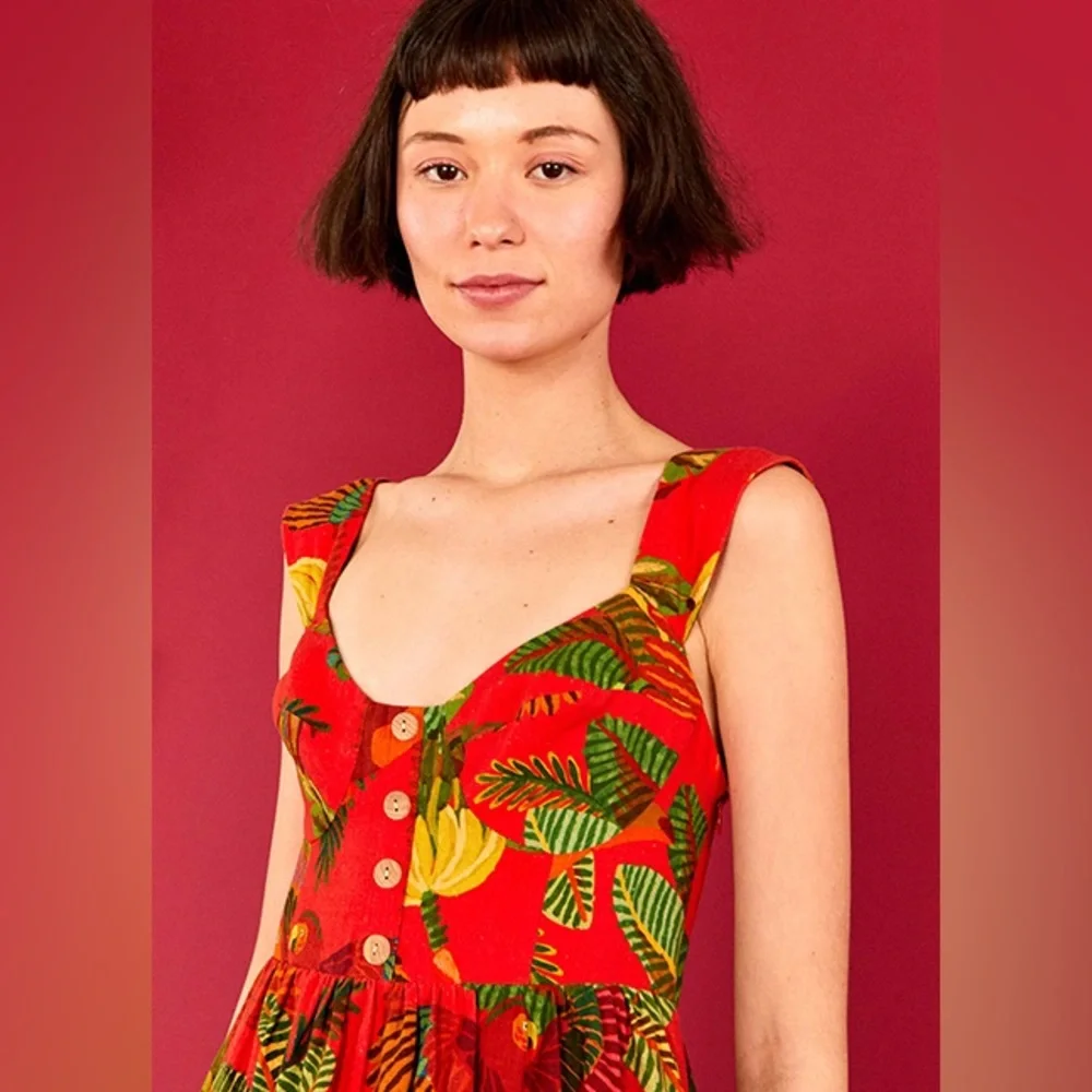 FARM Rio Red Tropical Mini Dress - Picture 5 of 16